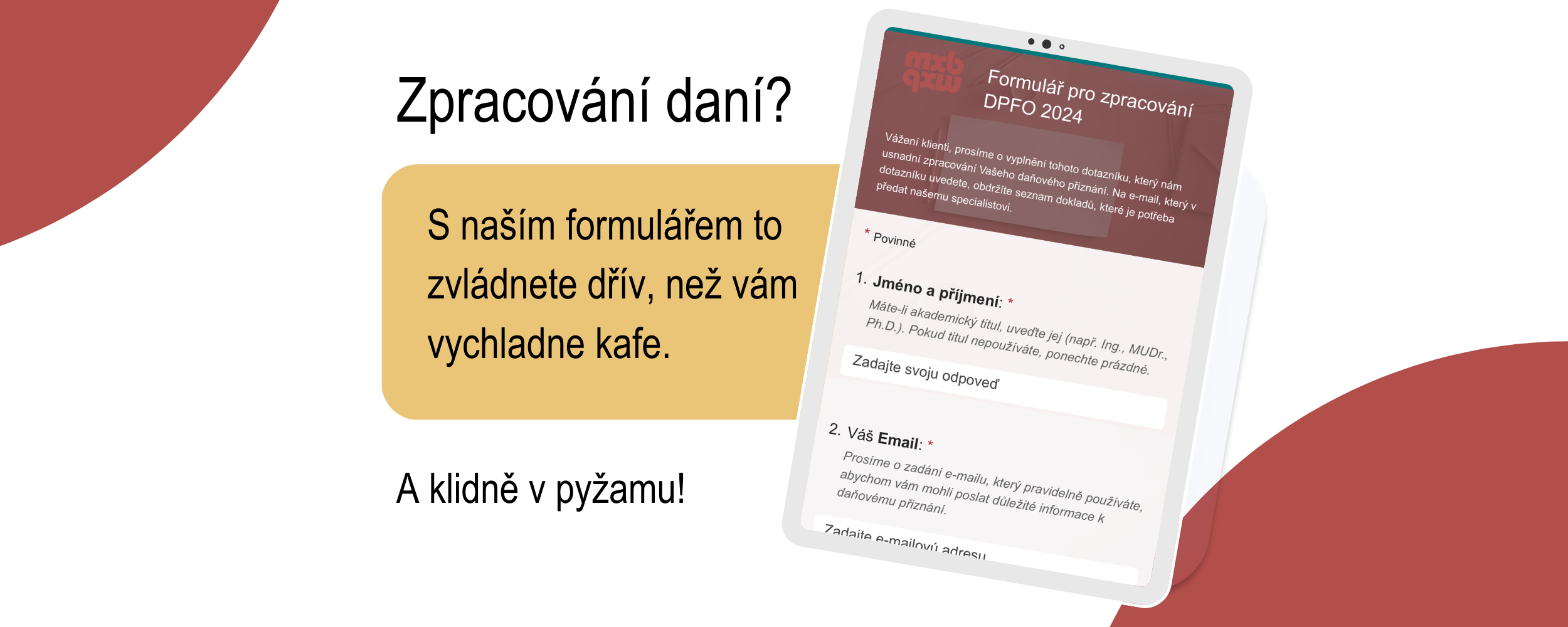 Zjednodušte si zpracování DPFO 2024!